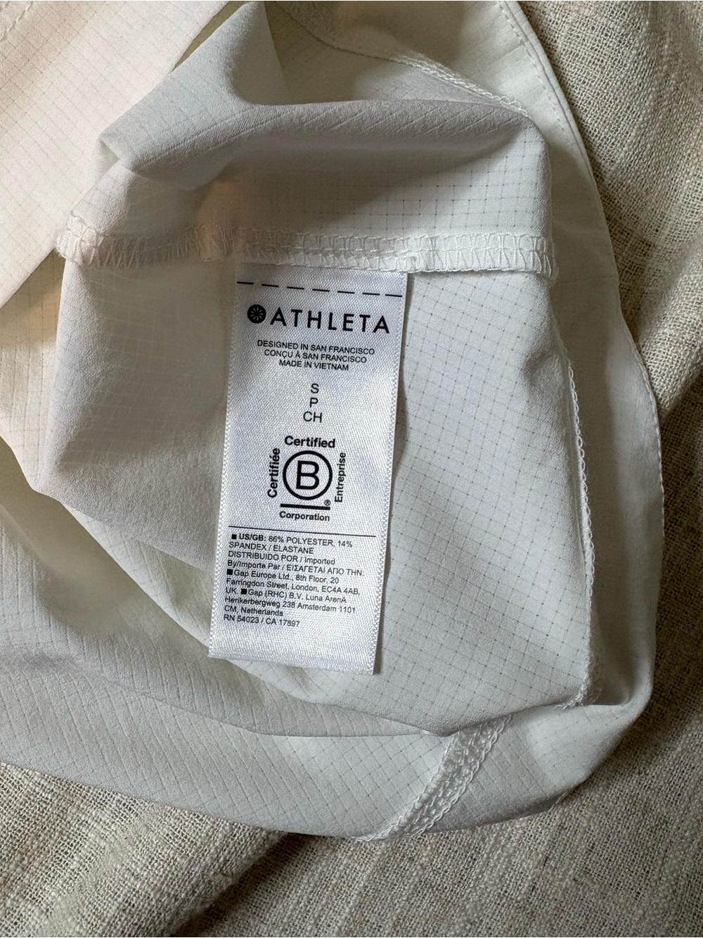 Athleta Boundless High Neck Ruffle Tank Top Bright White Size Small S - Picture 5 of 5
